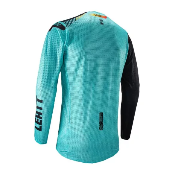 LEATT MOTO 5.5 UltraWeld  cross mez, fekete-türkiz, S