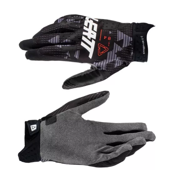 Leatt  MOTO 2.5  WindBlock   cross kesztyűk, fekete-szürke, L