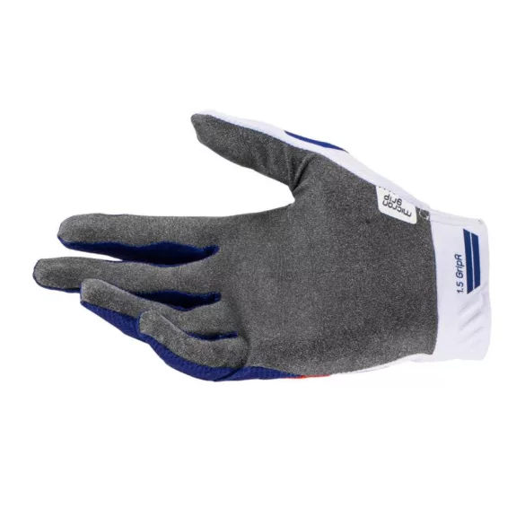 Leatt Moto 1.5 GripR   cross kesztyűk, kék-fehér,  L