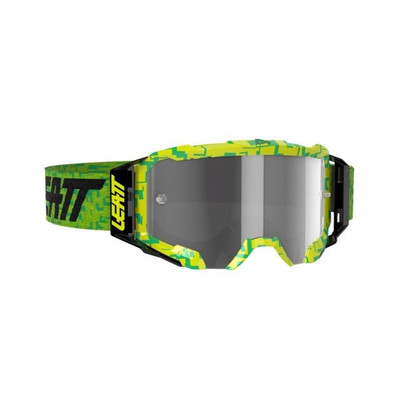 Leatt MX Velocity 5.5 neon lime szemüveg, Light Grey 58%
