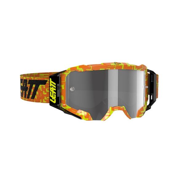Leatt MX Velocity 5.5 neon orange szemüveg, Light Grey 58%