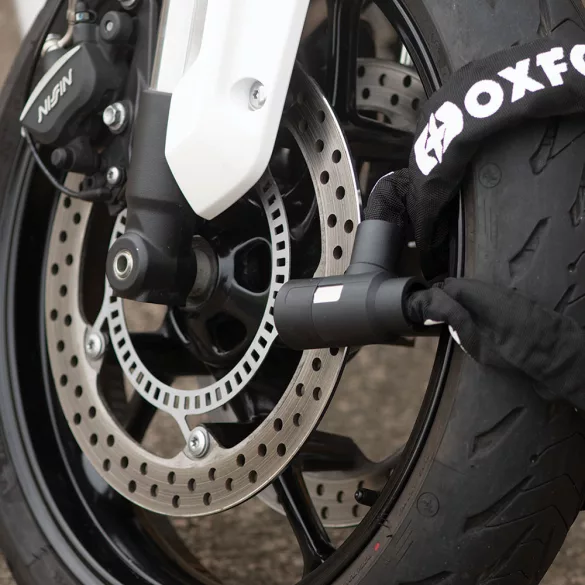 OXFORD MOTORKERÉKPÁR LÁNC GP CHAIN LOCK MODELL 1,5 MÉTER HOSSZÚ ZÁRRAL. SZEMÁTMÉRŐ 9,5MM