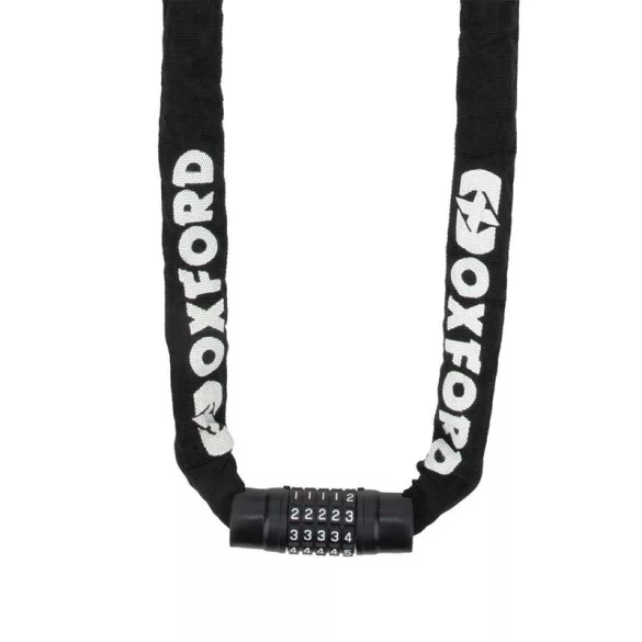OXFORD PROMÓCIÓS COMBI CHAIN 8MM X 0,9M LOPÁSGÁTLÓ LÁNC (8MM-ES SZEM) - (SZÁMKÓDOS ZÁRRAL)
