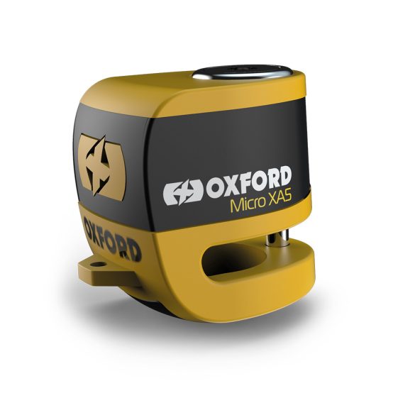 Oxford micro XA5 risztós féktárcsazár - black/yellow
