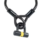 OXFORD LOOP LOCK ERŐSÍTETT ACÉL SODRONY LAKATTAL, HOSSZA 2M X 15MM BS