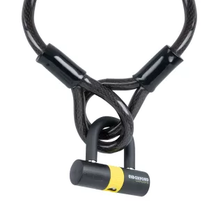 OXFORD LOOP LOCK ERŐSÍTETT ACÉL SODRONY LAKATTAL, HOSSZA 2M X 15MM BS