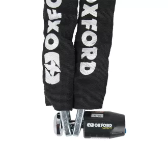   TM oxford promóciós motorkerékpár lánc, chain lock 1,2 méter hosszú, patriot zárral csap - 14 mm, szemá érő 12 mm