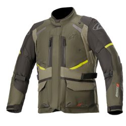   Alpinestars Andes Drystar 2022 kabát, zöld-fekete-fluosárga