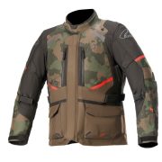   Alpinestars Andes Drystar 2022 kabát, sötétzöld camo -fekete-piros