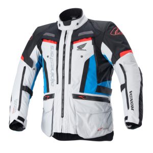 Alpinestars Bogota Pro Drystar® Ice Gray/Blue/Bright Red kabát - Honda