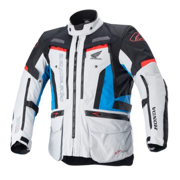 Alpinestars Bogota Pro Drystar® Ice Gray/Blue/Bright Red kabát - Honda