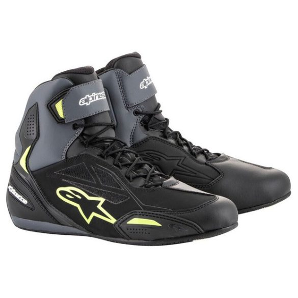 ALPINESTARS FASTER-3 DRYSTAR CIPŐ BLACK/GRAY/HI-VIS 