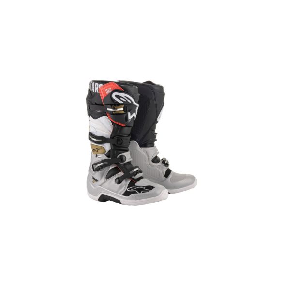 ALPINESTARS TECH 7 CSIZMA BLACK-SILVER-WHITE-GOLD