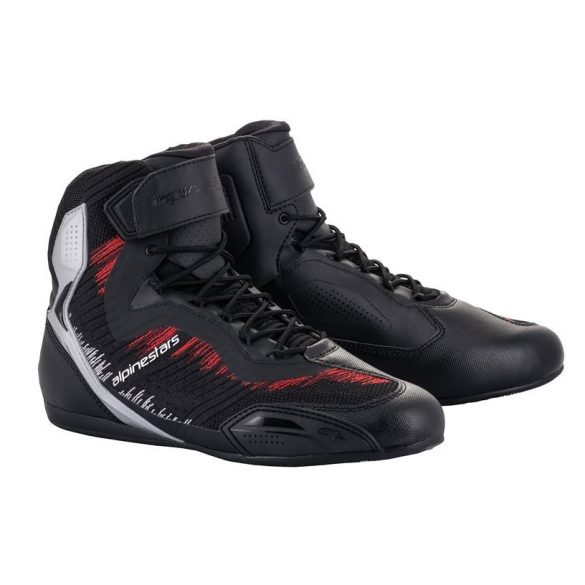 ALPINESTARS FASTER-3 RIDEKNIT CIPŐ BLK SLV BRT RED 9=42