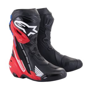 Alpinestars Racing  Supertech R Honda collection motoroscsizma, fekete-fehér-piros-kék