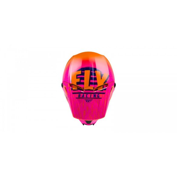 Fly Racing Kinetic K120 Black-orange bukósisak 2xl méret