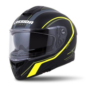 Cassida INTEGRAL GT 2.0 REPTYL   utcai bukósisak, FEKETE / FLUO SÁRGA / FEHÉR, 