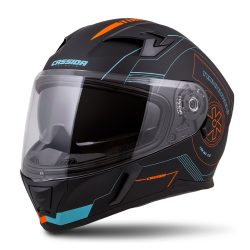   Cassida  INTEGRAL 3.0 TURBOHEAD  utcai bukósisak, FEKETE MATT / NARANCS / KÉK