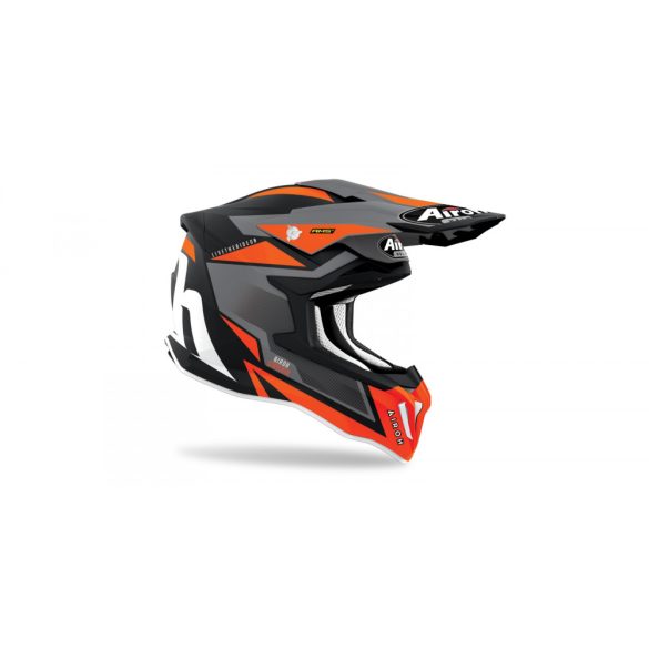 AIROH STRYCKER AXE bukósisak MATT NARANCS/SZÜRKE/FEKETE , L MÉRETBEN