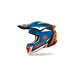 AIROH STRYCKER AXE bukósisak MATT KÉK/NARANCS/FEKETE,