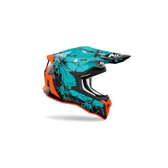 AIROH STRYCKER CRACK bukósisak TÜRKIZ, XS MÉRETBEN