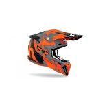 AIROH STRYCKER XXX bukósisak MATT SZÜRKE/NARANCS , 2XL MÉRETBEN