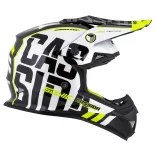 Cassida Cup Sonic black-white-fluo yellow-grey bukósisak