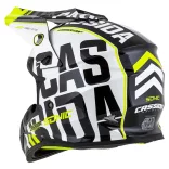Cassida Cup Sonic black-white-fluo yellow-grey bukósisak