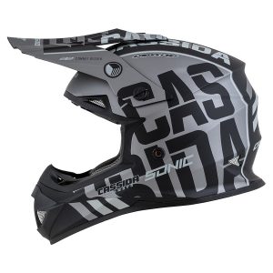 Cassida Cup Sonic grey matt-black bukósisak