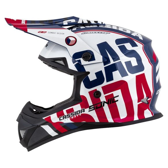 Cassida Cup Sonic red-blue-white-black bukósisak M=57-58 CM