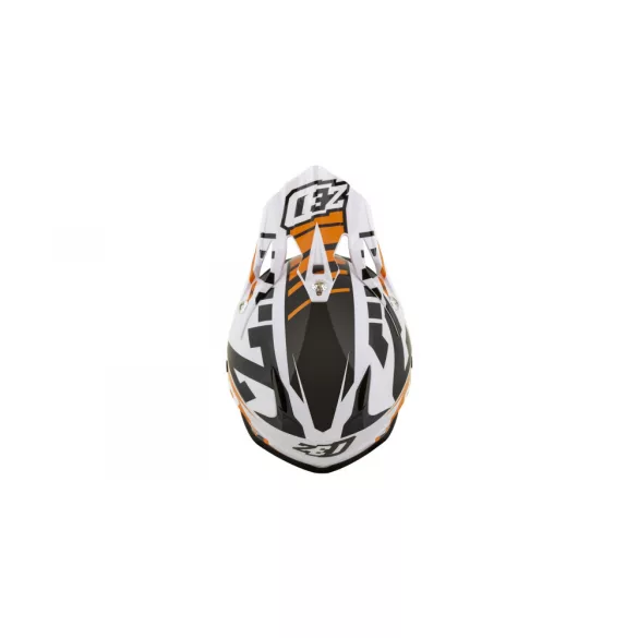 ZED X1.9 Bukósisak,narancs-fehér-fekete