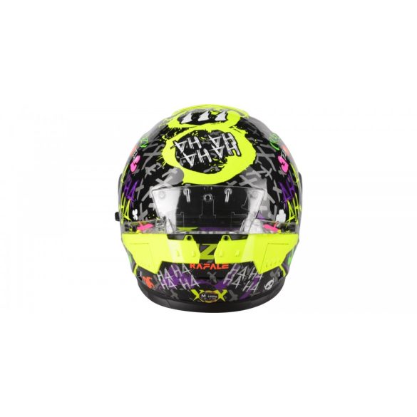 Lazer RAFALE SR CRAZY bukósisak, FEKETE / PURPLE / FLUO GREEN 