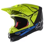 Alpinestars SM8 FACT BLK/BL/YL bukósisak xl méret
