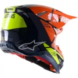 Alpinestars SM8 FACT BL/OR/YL bukósisak