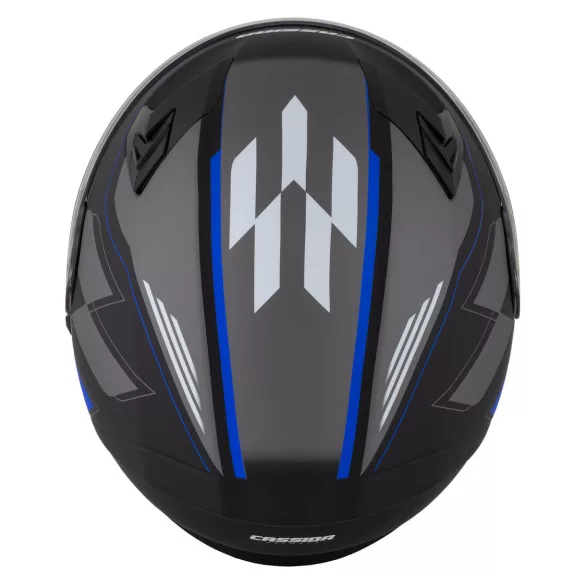 CASSIDA INTEGRAL 3.0 ROXOR BUKÓSISAK BLACK MATT/BLUE/GRAY/WHITE Pinlock-kompatibilis plexi