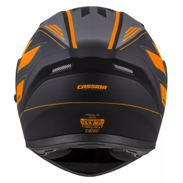 CASSIDA INTEGRAL 3.0 ROXOR BUKÓSISAK BLACK MATT/ORANGE/ GRAY Pinlock-kompatibilis plexi