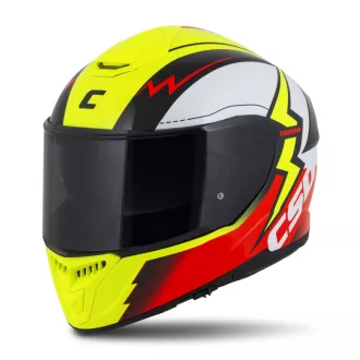   Cassida integral gt 2.1 flash bukósisak sárga FLUO/piros FLUO/fekete/fehér