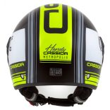 Cassida Metropolis Handy  black-white-fluo utcai bukósisak