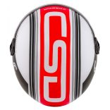 Cassida Metropolis Handy  white-red utcai bukósisak