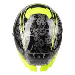 Lazer RAFALE SR S13 bukósisak,  FEKETE / SZÜRKE / FLUO ZÖLD / MATT