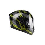 Lazer Rafale Darkside bukósisak,  FEKETE / SZÜRKE / FLUO ZÖLD / MATT