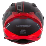 Cassida Aero Drome bukósisak - fekete-fehér-piros