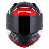 Cassida Aero Drome bukósisak - fekete-fehér-piros