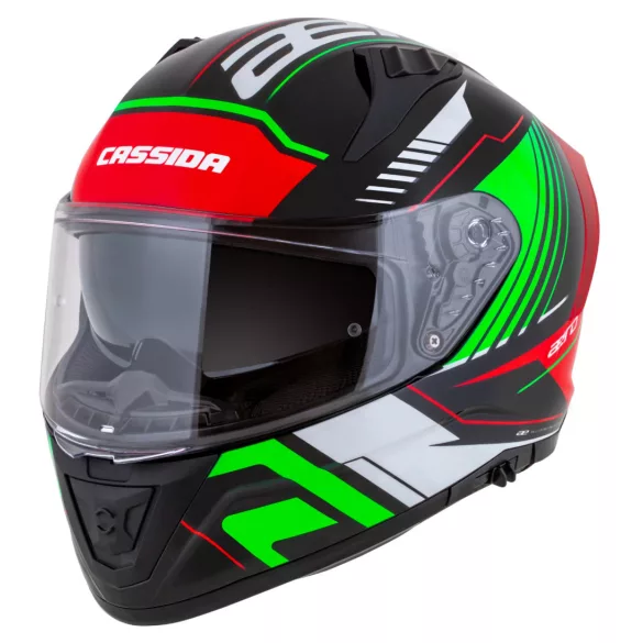 Cassida Aero Drome bukósisak - fekete-fehér-zöld