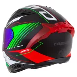 Cassida Aero Drome bukósisak - fekete-fehér-zöld