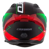 Cassida Aero Drome bukósisak - fekete-fehér-zöld