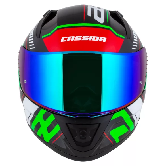 Cassida Aero Drome bukósisak - fekete-fehér-zöld