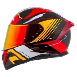 Cassida Aero Drome bukósisak - fekete-narancs-piros