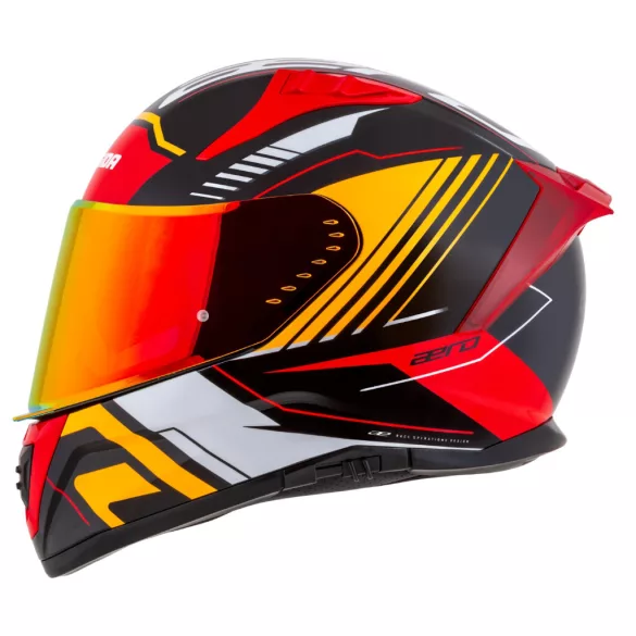 Cassida Aero Drome bukósisak - fekete-narancs-piros