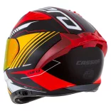 Cassida Aero Drome bukósisak - fekete-narancs-piros